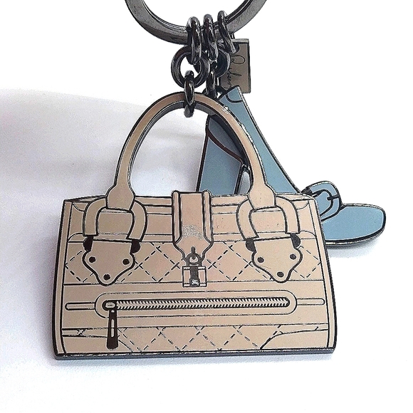Vintage Burberry Plaid Purse and Heel Keychain FOB Tigger Snap Purse Charm - Picture 3 of 8